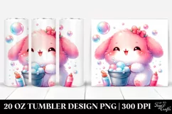 20 Oz Tumbler Sublimation | Vibrant Cute Pink-ish Smiling Product Image 1