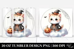 Cute Kitten in Halloween Costume PNG Product Image 1