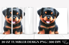 Cute Rottweiler, 20 Oz Tumbler Product Image 1