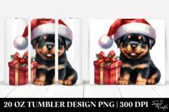 Expressive Rottweiler in Winter Attire PNG Product Image 1