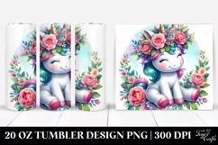 Sitting Baby Unicorn Tumbler Product Image 1