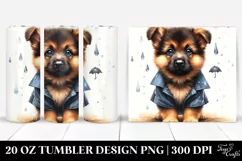 Expressive Baby German Shepherd | 20 oz Tumbler Product Image 1