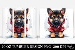 Expressive Baby German Shepherd | 20 oz Tumbler Product Image 1