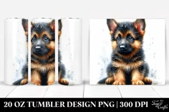 Expressive Baby German Shepherd | 20 oz Tumbler Product Image 1