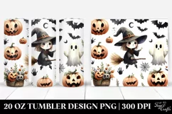 Funny Witch Halloween Clipart 20 Oz Tumbler Product Image 1