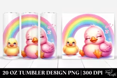 Smiling Cute Baby Duck Moon | 20 Oz Tumbler Product Image 1