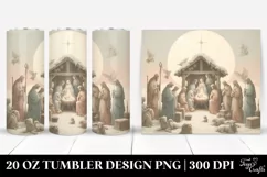 Vintage Nativity Scene in Pastel Colors Product Image 1