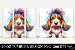 Expressive Baby Basset Hound | 20 oz Tumbler Product Image 1