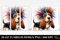 Expressive Baby Basset Hound | 20 oz Tumbler Product Image 1