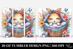 Vibrant Cute Baby Rabbit Cuddling | 20 Oz Tumbler Product Image 1