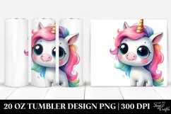 Funny Unicorn Drawing | 20 oz Tumbler Product Image 1