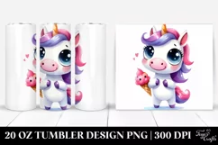 Funny Unicorn Drawing | 20 oz Tumbler Product Image 1