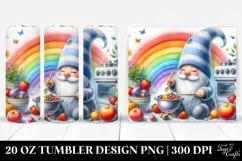 Cooking Rainbow Gnome | 20 oz Tumbler Product Image 1