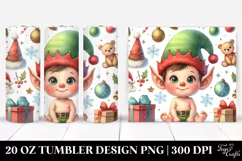 Goofy Baby Elf with Christmas Decorations Product Image 1