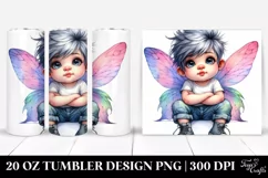 Vibrant Baby Fairy Sit 20 Oz Tumbler Product Image 1