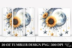 Moon with Stars,20 oz Tumbler Product Image 1