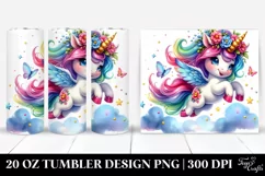 Jumping Funny Unicorn Tumbler Product Image 1