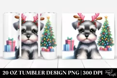 Watercolor Miniature Schnauzer, Transparent PNG Product Image 1