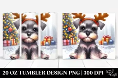 Watercolor Miniature Schnauzer, Transparent PNG Product Image 1