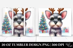 Watercolor Miniature Schnauzer, Transparent PNG Product Image 1