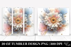 Shiny Gerbera Clipart, Transparent 20 Oz Tumbler Product Image 1