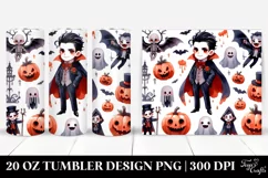 Simple Funny Halloween Clipart 20 Oz Tumbler Product Image 1
