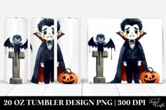 Simple Funny Halloween Clipart 20 Oz Tumbler Product Image 1