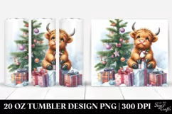 Cute Baby Highland Cow Clipart Product Image 1