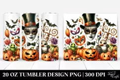 Simple Funny Halloween Clipart 20 Oz Tumbler Product Image 1