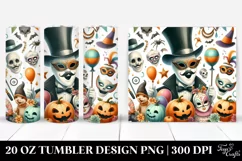 Simple Funny Halloween Clipart 20 Oz Tumbler Product Image 1