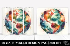 Colorful Vintage Planet Watercolor | 20 Oz Tumbler Product Image 1