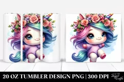 Jumping Baby Unicorn, Transparent PNG Product Image 1