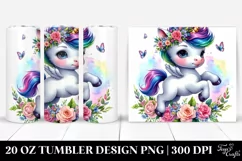 Jumping Baby Unicorn, Transparent PNG Product Image 1