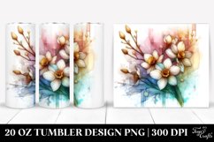 Wooden Narcissus Clipart, Transparent 20 Oz Tumbler Product Image 1