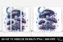 Glossy Mystical Mushroom Celestial | 20 oz Tumbler Product Image 1