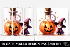 Simple Funny Halloween Clipart 20 Oz Tumbler Product Image 1