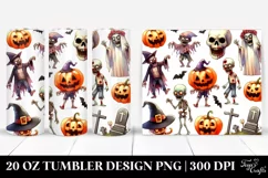 Simple Funny Halloween Clipart 20 Oz Tumbler Product Image 1