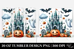 Funny Castle Halloween Clipart 20 Oz Tumbler Product Image 1