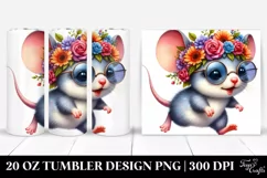 Vibrant Baby Mouse Jump 20 Oz Tumbler Product Image 1