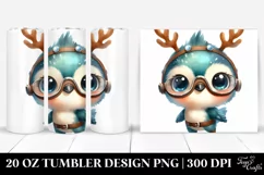 Expressive Baby Hummingbird Winter PNG Product Image 1
