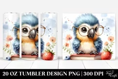 Cute Baby Macaw Sitting | 20 oz Tumbler Product Image 1