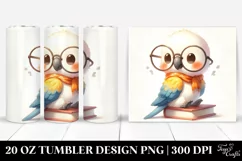Cute Baby Macaw Sitting | 20 oz Tumbler Product Image 1