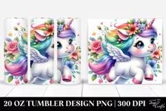 Vibrant Baby Unicorn 20 oz Tumbler Product Image 1