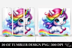 Vibrant Baby Unicorn 20 oz Tumbler Product Image 1
