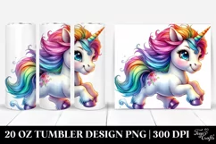 Vibrant Baby Unicorn 20 oz Tumbler Product Image 1