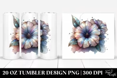 Abstract Petunia Clipart 20 Oz Tumbler Product Image 1