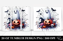 Funny Cobweb Halloween Clipart 20 Oz Tumbler Product Image 1
