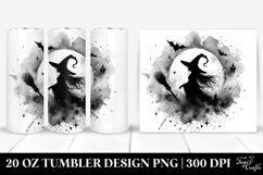 Gothic Witch Watercolor Art, Vintage Style | 20 oz Tumbler Product Image 1
