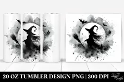 Gothic Witch Watercolor Art, Vintage Style | 20 oz Tumbler Product Image 1