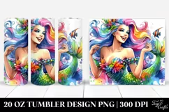 Vibrant Mermaid 20 oz Tumbler Product Image 1